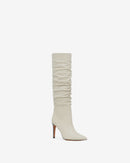 Bottes En Cuir À Talons Sheely High - Oyster Grey