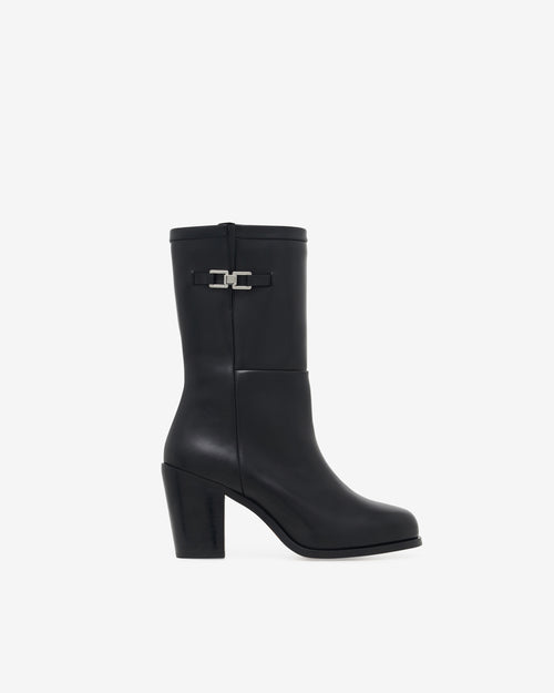 Bottines En Cuir Aika - Black