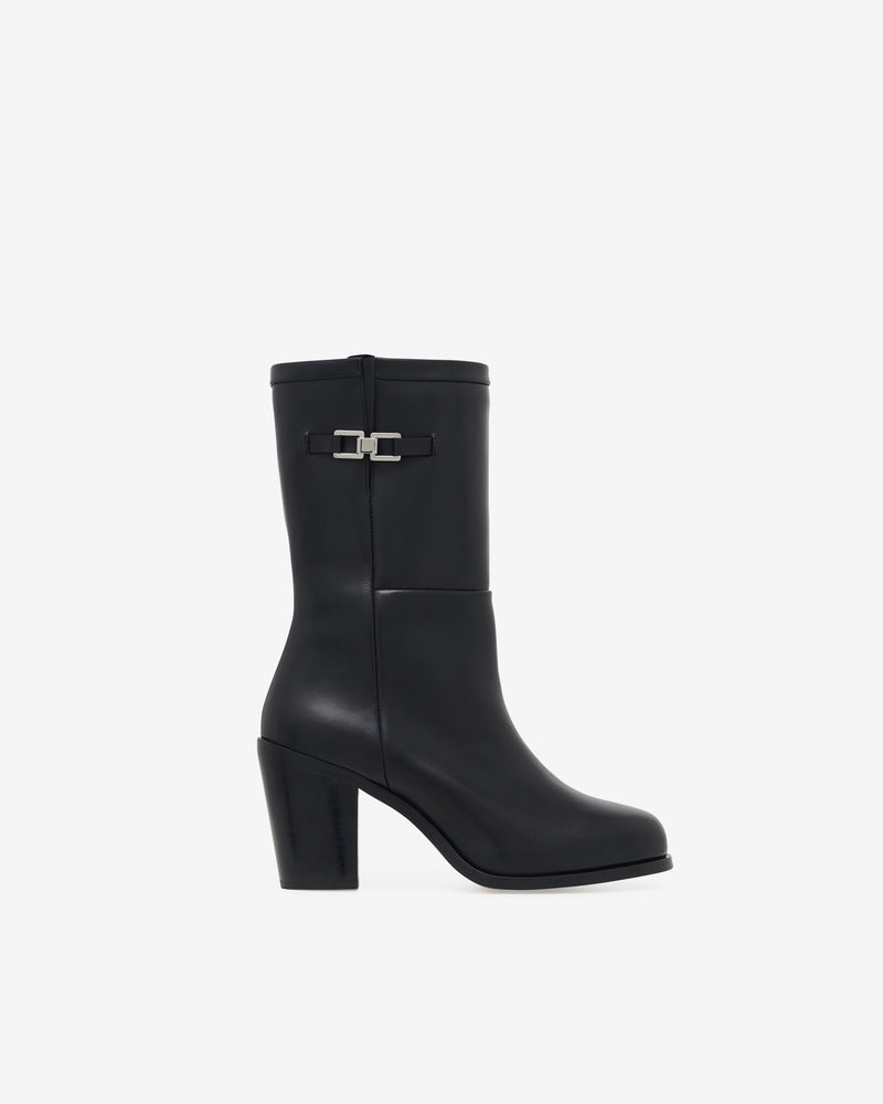 Bottines En Cuir Aika - Black