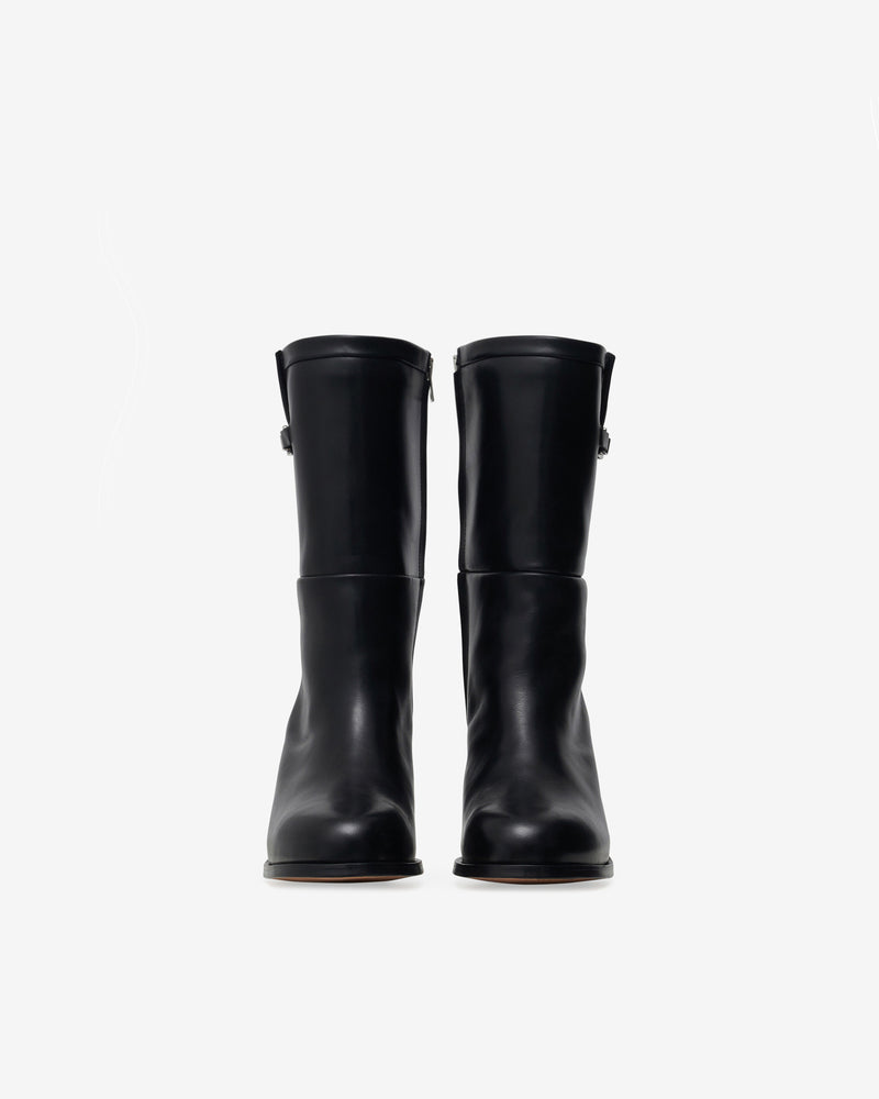 Bottines En Cuir Aika - Black