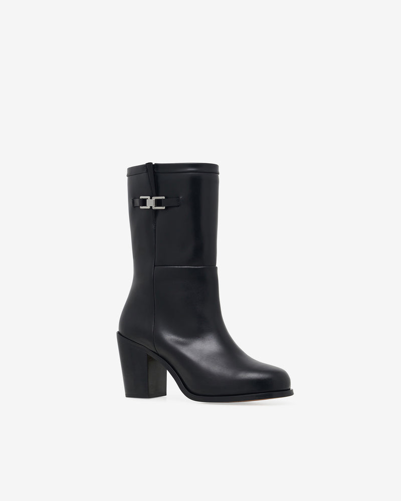 Bottines En Cuir Aika - Black