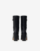Bottines En Cuir Aika - Black