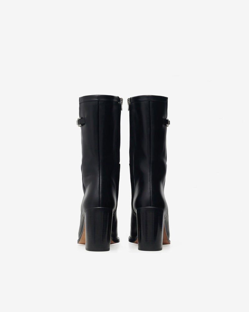 Bottines En Cuir Aika - Black
