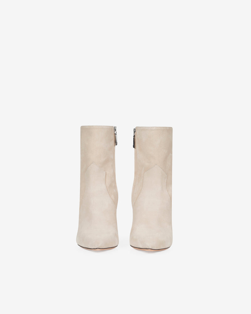 Bottines En Cuir Davy Match Suede - Beige