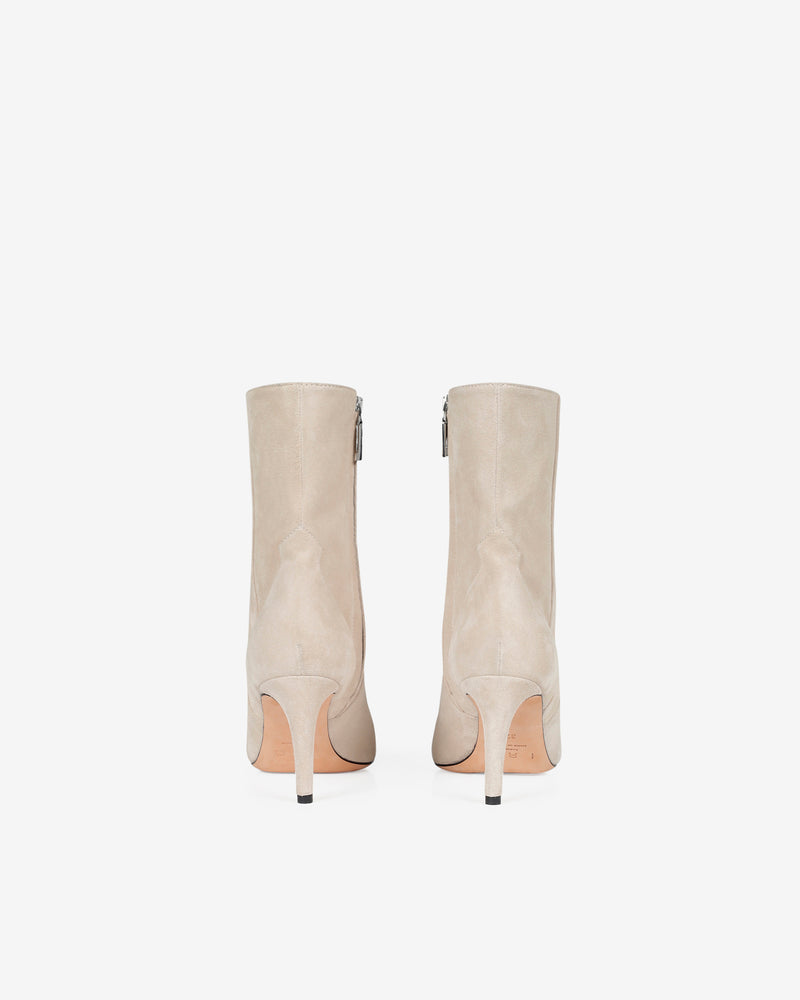 Bottines En Cuir Davy Match Suede - Beige