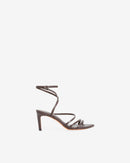 Sandales À Talons En Cuir Ido Strap - Cocoa