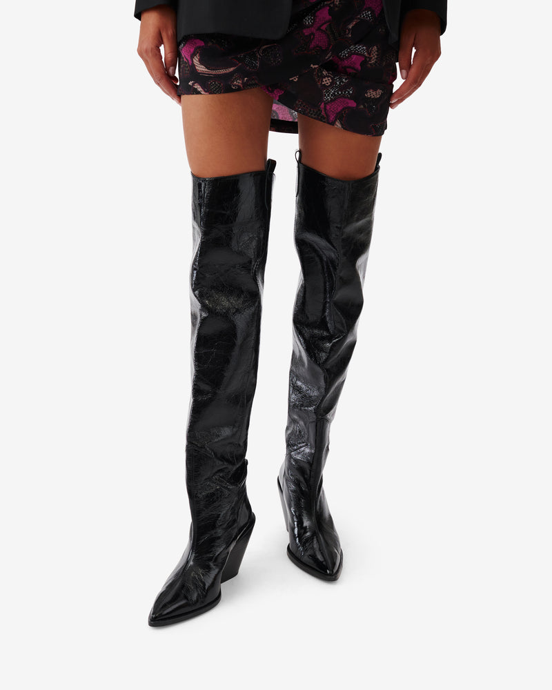 Bottes En Cuir Mazolac - Black