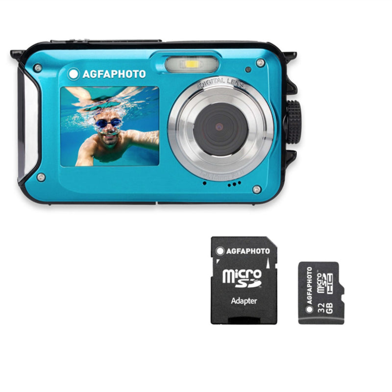 Waterproof Digital Camera - Realishot WP8000 - 3m waterproof - Blue - Free SD card - Agfaphoto