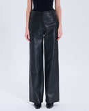 Pantalon Priscille noir en cuir_2