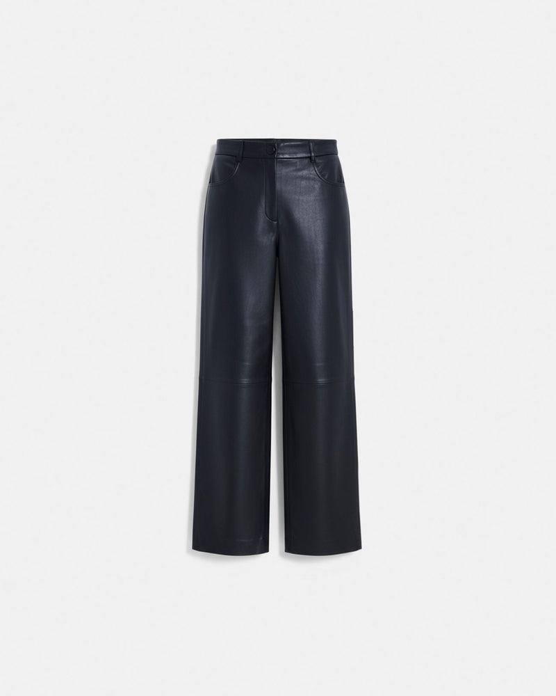Pantalon Priscille noir en cuir_5