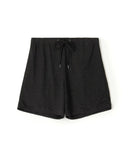 Maillot Court En Lin - Noir - Femme