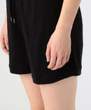 Maillot Court En Lin - Noir - Femme