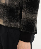 Veste Polaire Doublée Sherpa À Capuche - Toast/Black Plaid - Femme