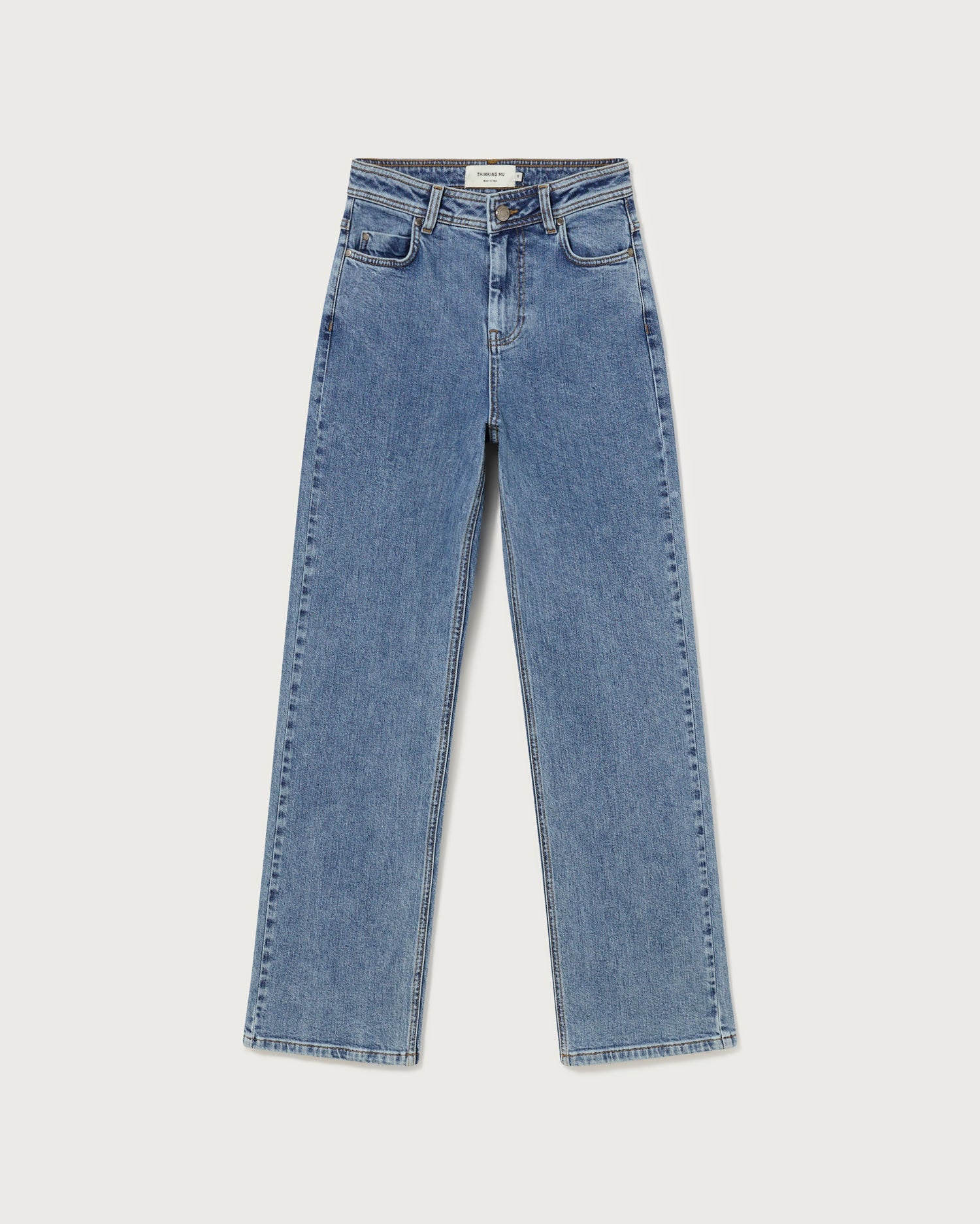 Pantalón light clean denim Theresa sostenible  - silueta 2