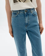 Jeans tiro alto light blue Theresa sostenible - 3