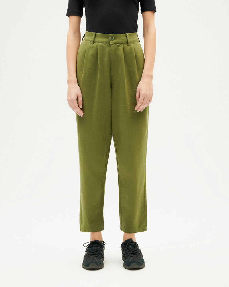 Pantalón verde hemp Rina sostenible-2