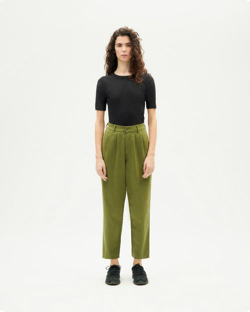 Pantalón verde hemp Rina sostenible-1