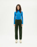 Pantalón verde pana Nele sostenible-2