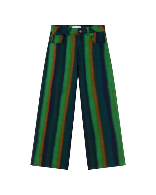 Pantalón verde swamp Hedda sostenible - silueta 1