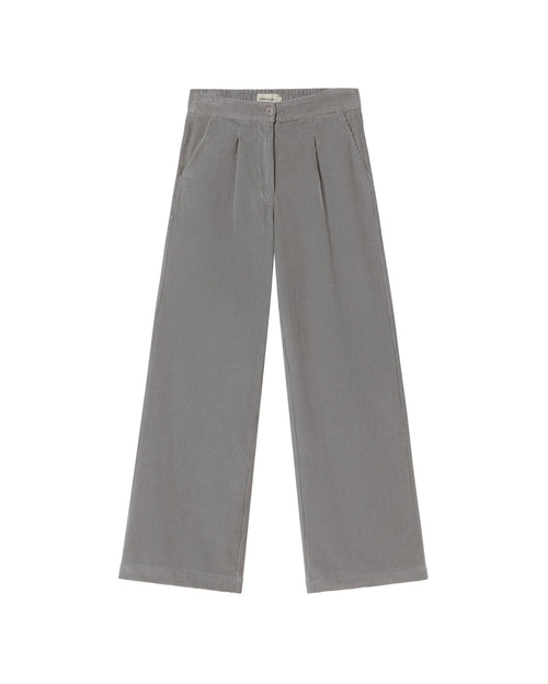 Pantalón gris pana Manolita sostenible - silueta 1