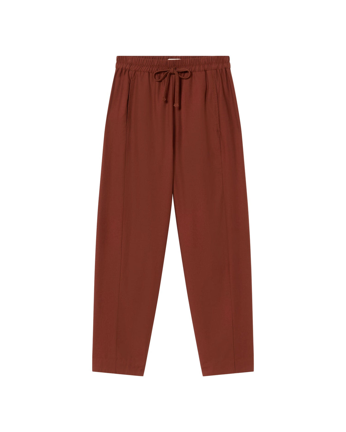 Esther sustainable brown trousers - fit 1