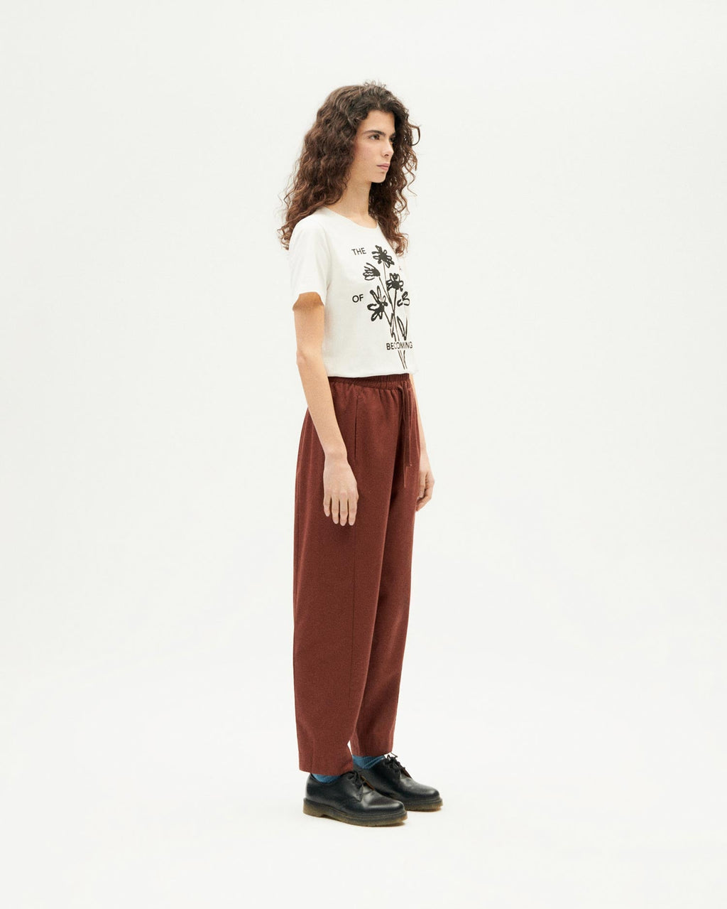 Esther sustainable brown trousers - 3