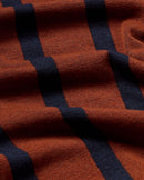 Pantalón marrón rayas navy Betty sostenible - silueta 2