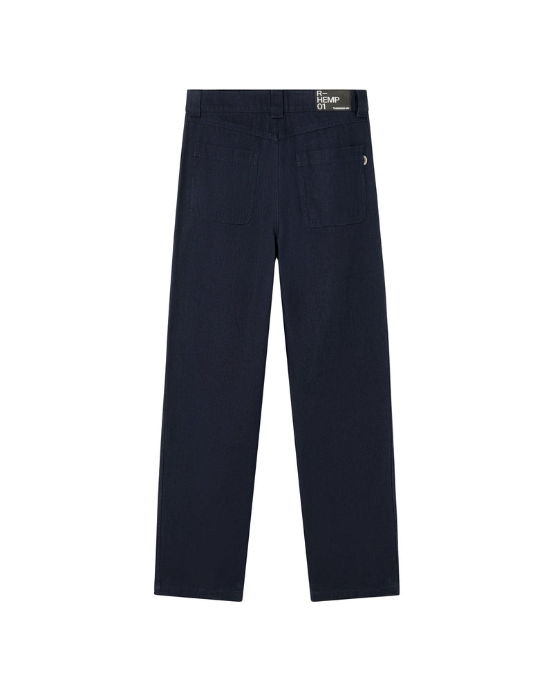 Pantalón azul Perle sostenible-silueta-2