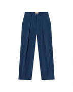 Pantalón azul cupro Cirila sostenible - silueta 1
