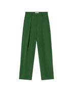 Pantalón verde cupro Cirila sostenible - silueta 2