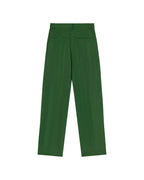 Pantalón verde cupro Cirila sostenible - silueta 1