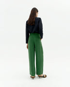 Pantalón verde cupro Cirila sostenible-4