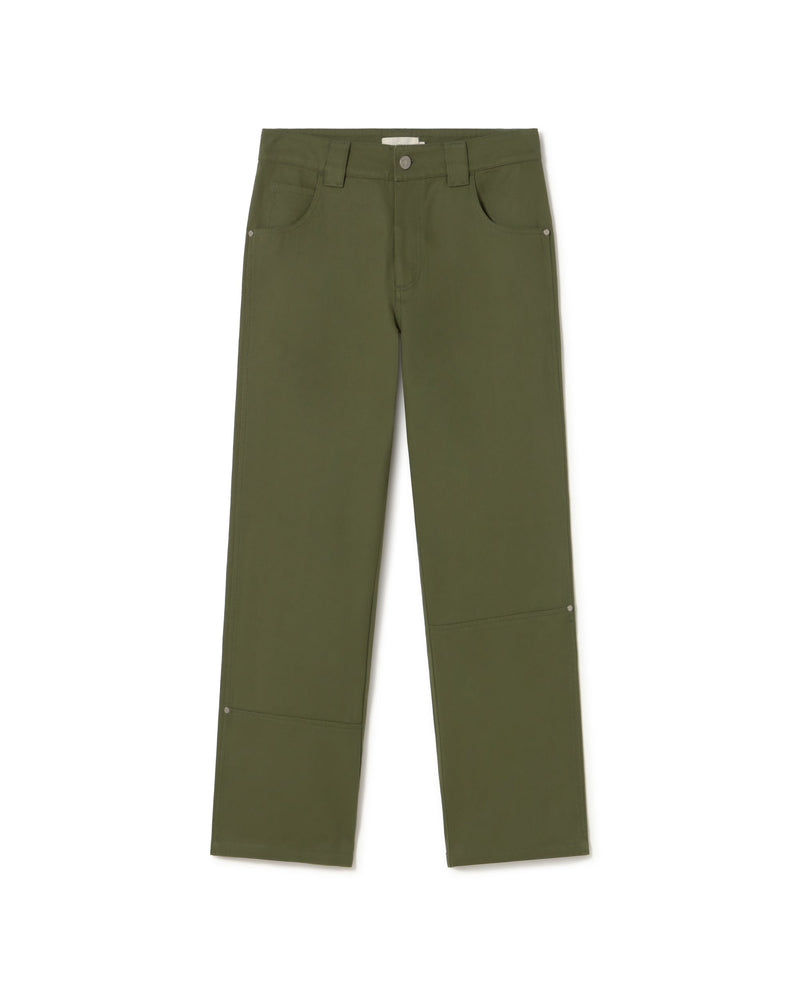 Pantalón verde Perle sostenible - silueta 1