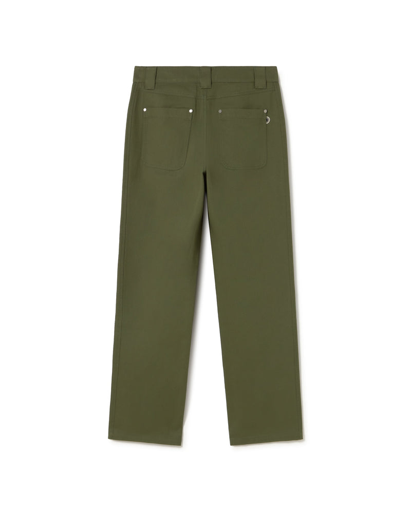 Pantalón verde Perle sostenible - silueta 3