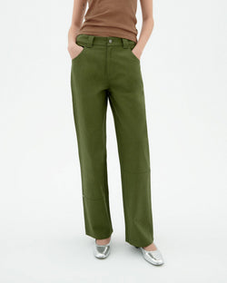 Sustainable green Perle trousers-1