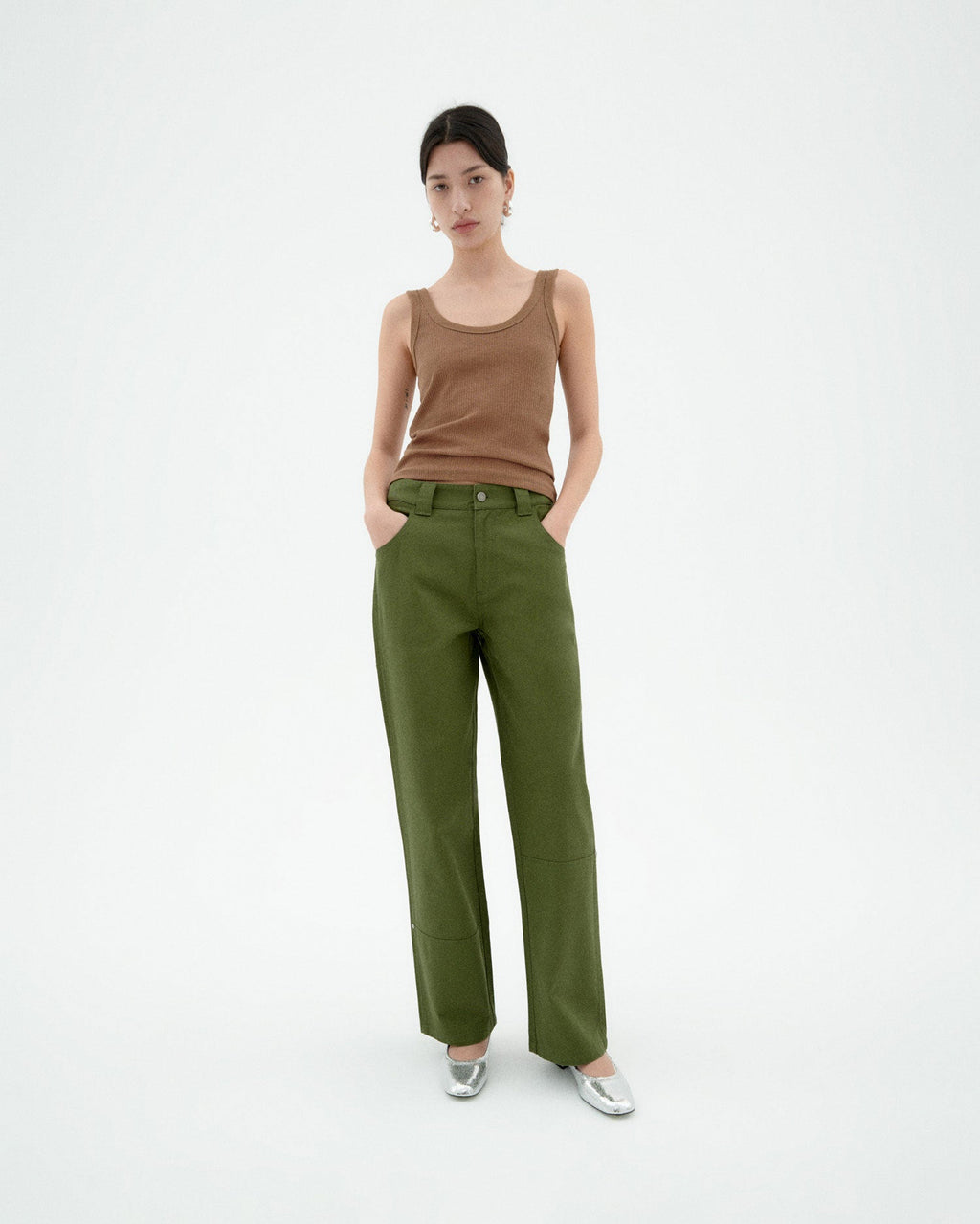Green pants Sostenible pearl-2