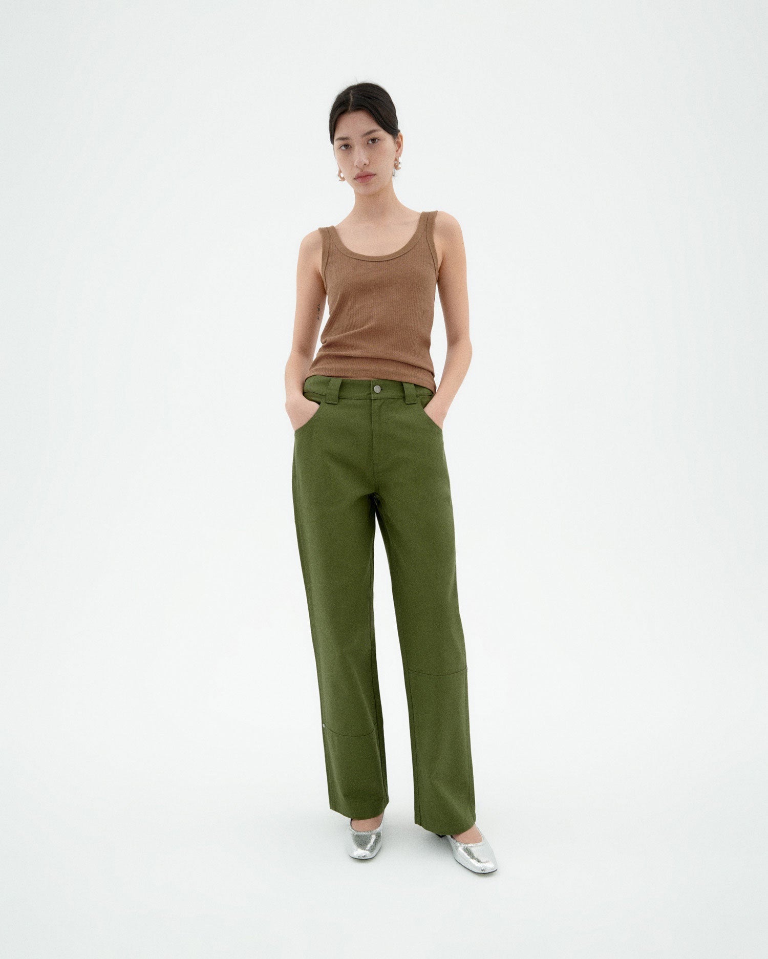 Green pants Sostenible pearl-2