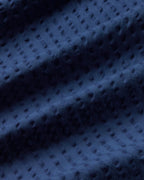 Pantalón azul seersucker Manolita sostenible - silueta 1