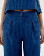 Manolita sostenible blue seersucker pants-3