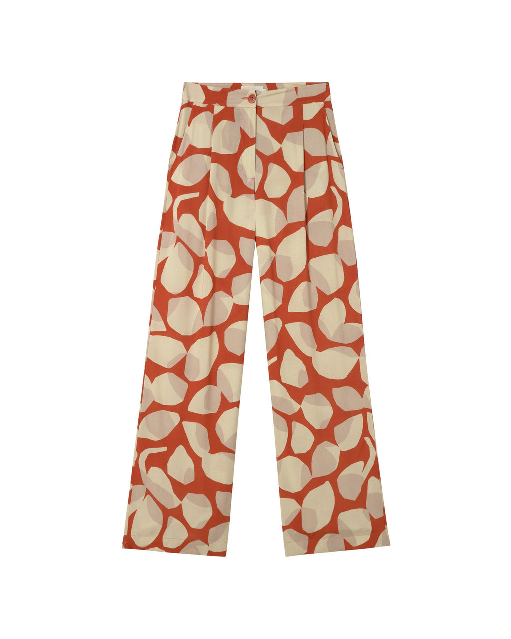 Trousers multicolor leaf light Manolita sostenible - silueta 3