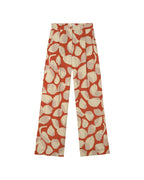 Trousers multicolor leaf light Manolita sostenible - silueta 3