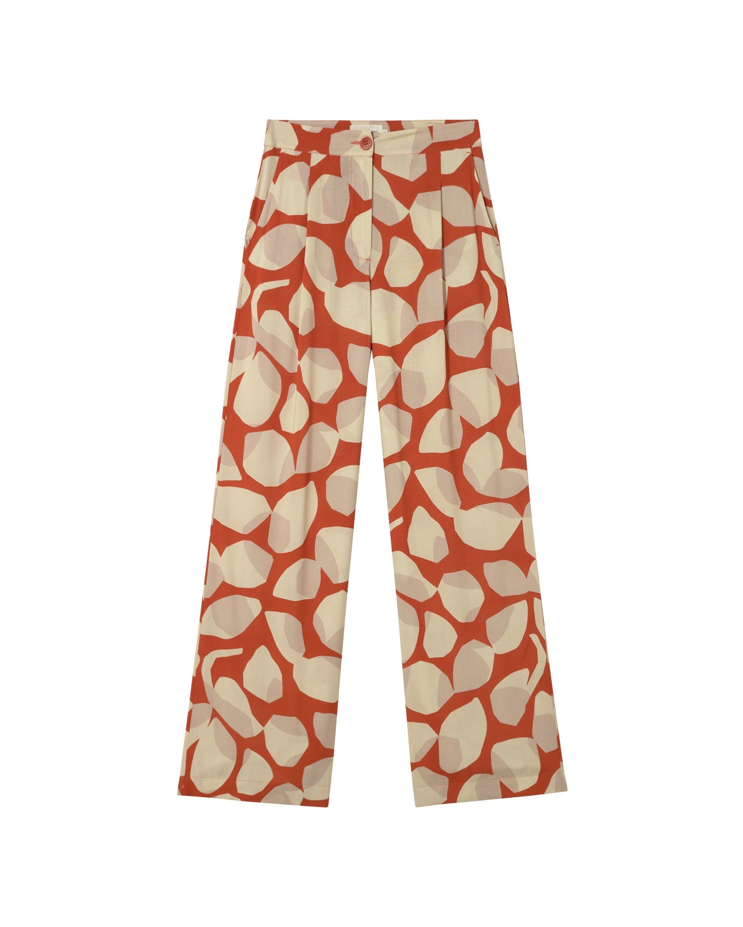 Trousers multicolor leaf light Manolita sostenible - silueta 3