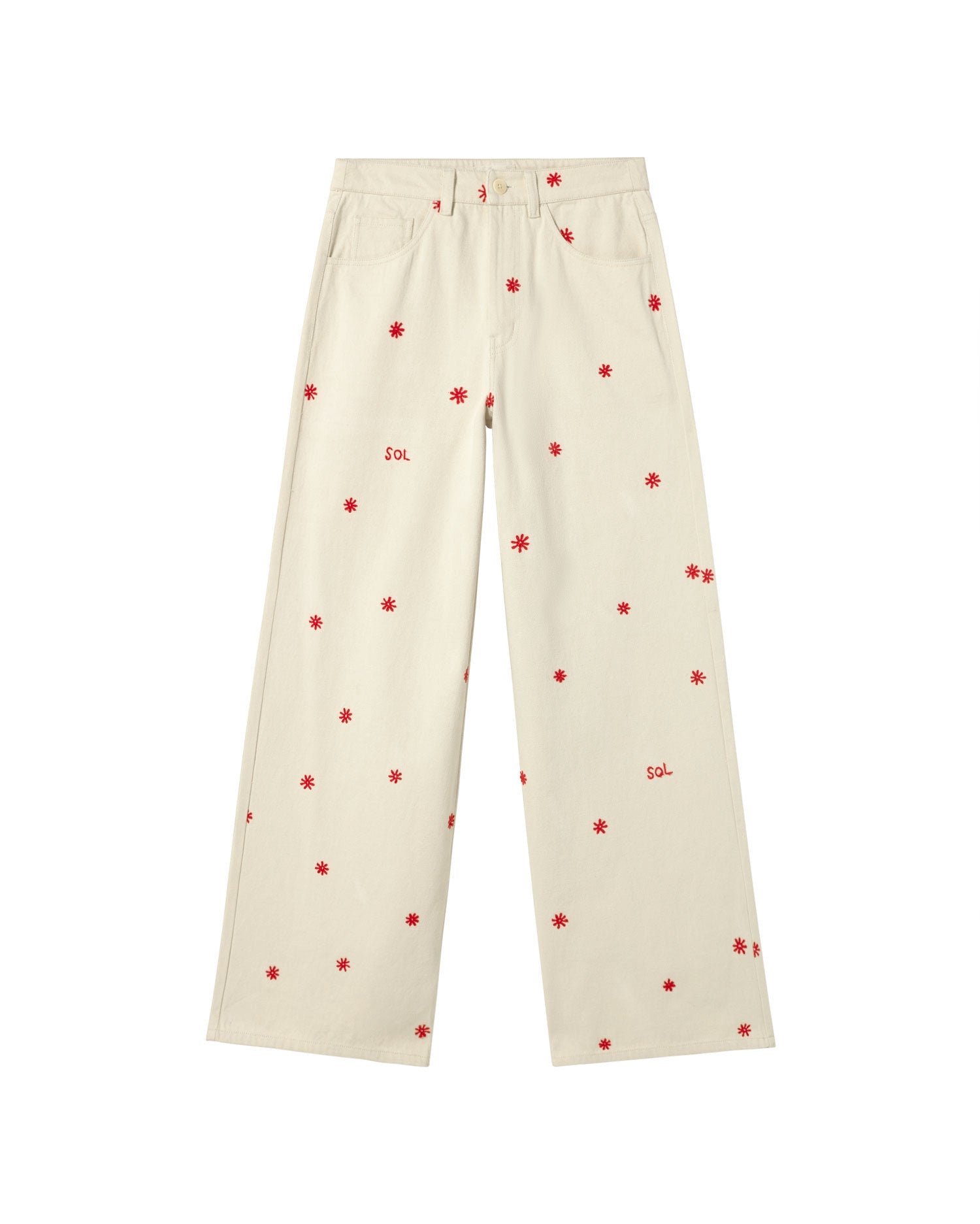 Pantalón crudo sol chain Hedda sostenible - silueta 1