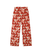 Trousers red shrubbery Manolita sostenible - silueta 3