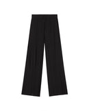Pantalón negro plisado Maro sostenible  - silueta 1