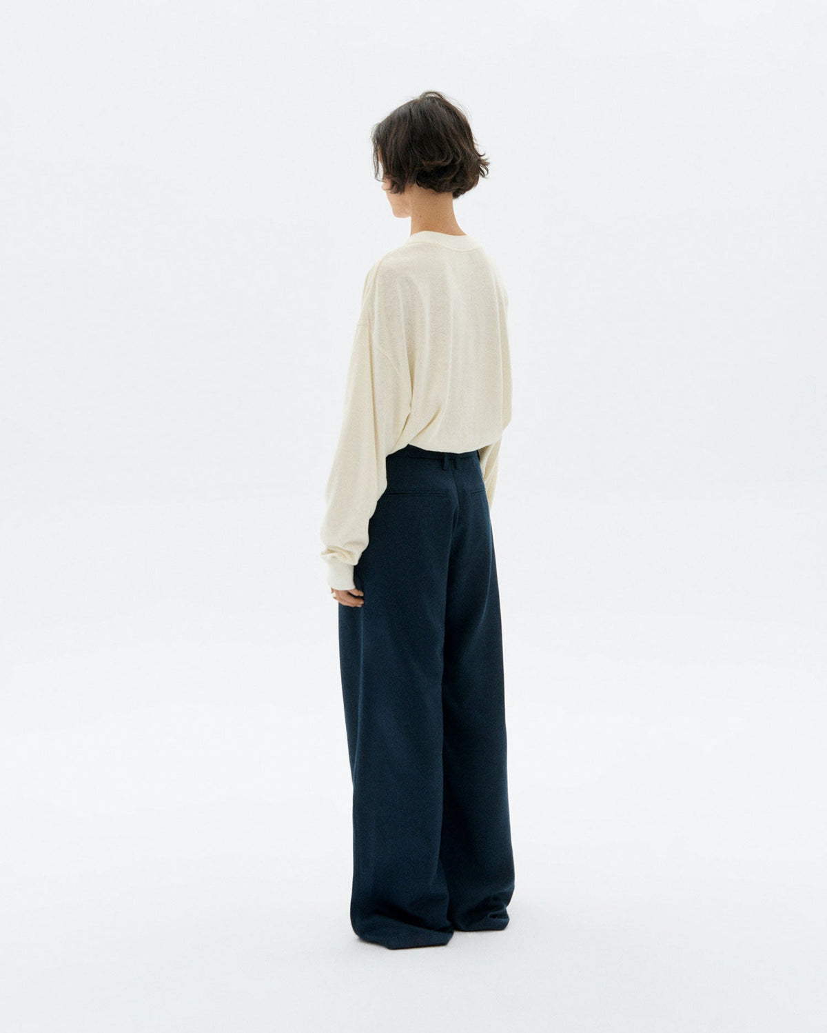Pantalon Large À Pinces Molly - Bleu