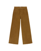 Pantalón wide leg pana amarillo Hedda sostenible silueta - 1