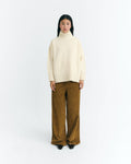 Pantalón wide leg pana amarillo Hedda sostenible - 2