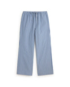 Pantalón relaxed rayas azul Brigitte sostenible silueta - 1