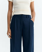 Pantalón wide leg azul hemp Molly sostenible - 4.1
